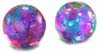 Pearl finish marble glass bead - click here for large view